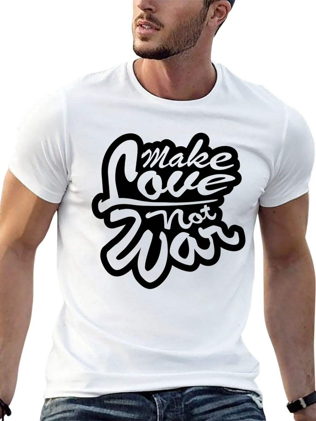 Make Love Not War Graphic Tee - Stylish Unisex T-Shirt product image 12