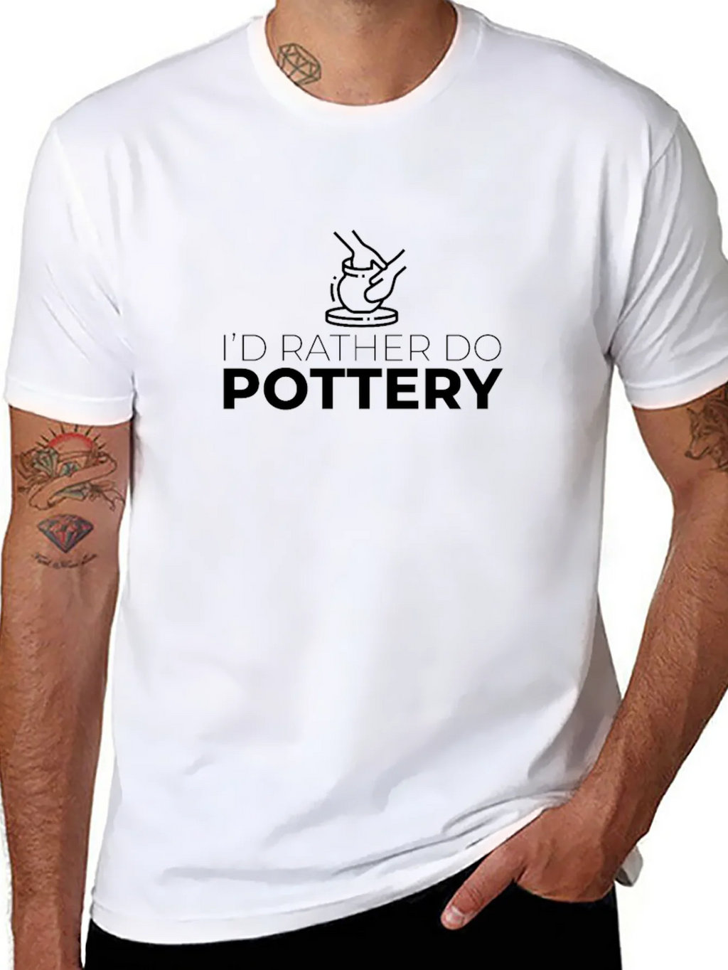 Pottery Lovers Black T-Shirt product image 2