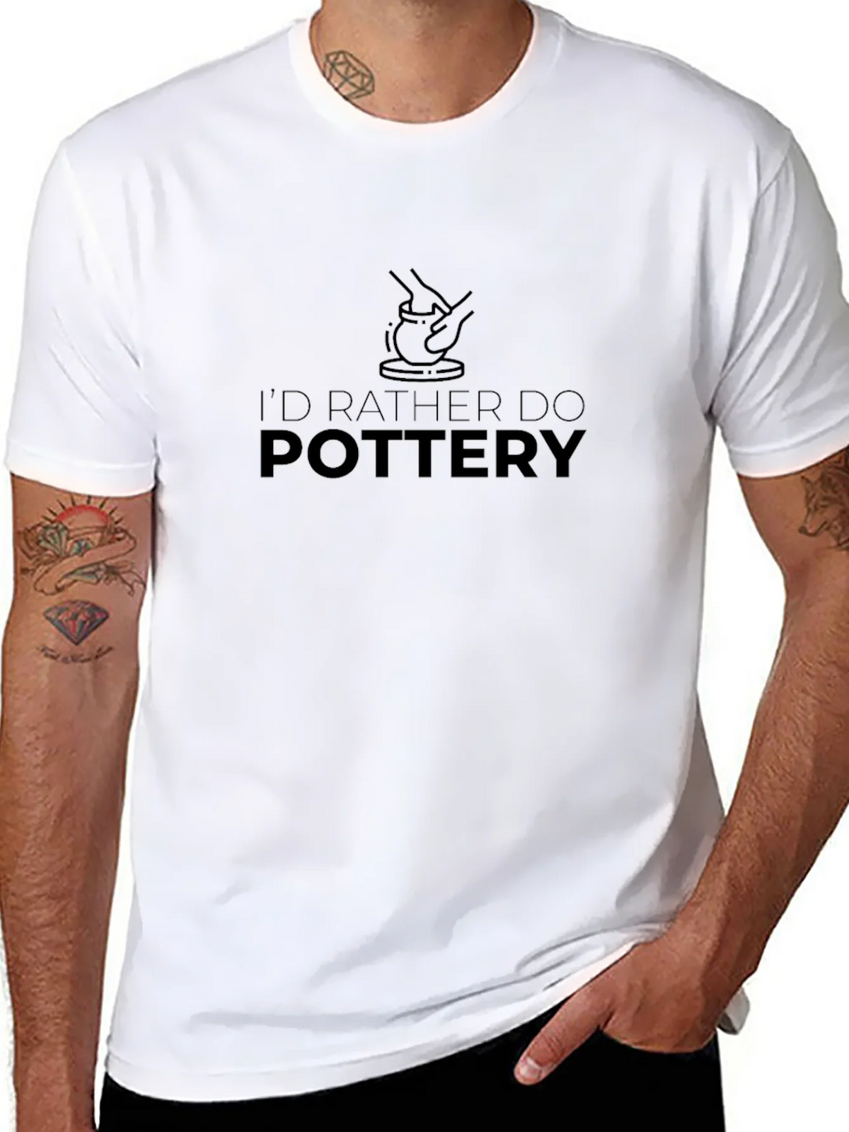 Pottery Lovers Black T-Shirt product image 2
