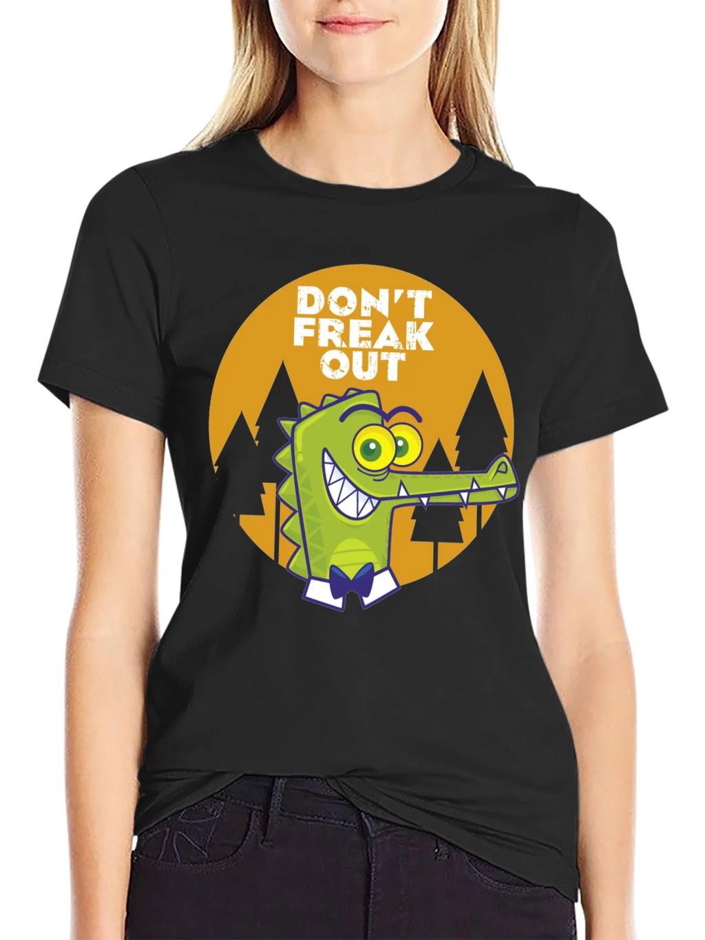 Dont Freak Out Crocodile T-Shirt product image 2