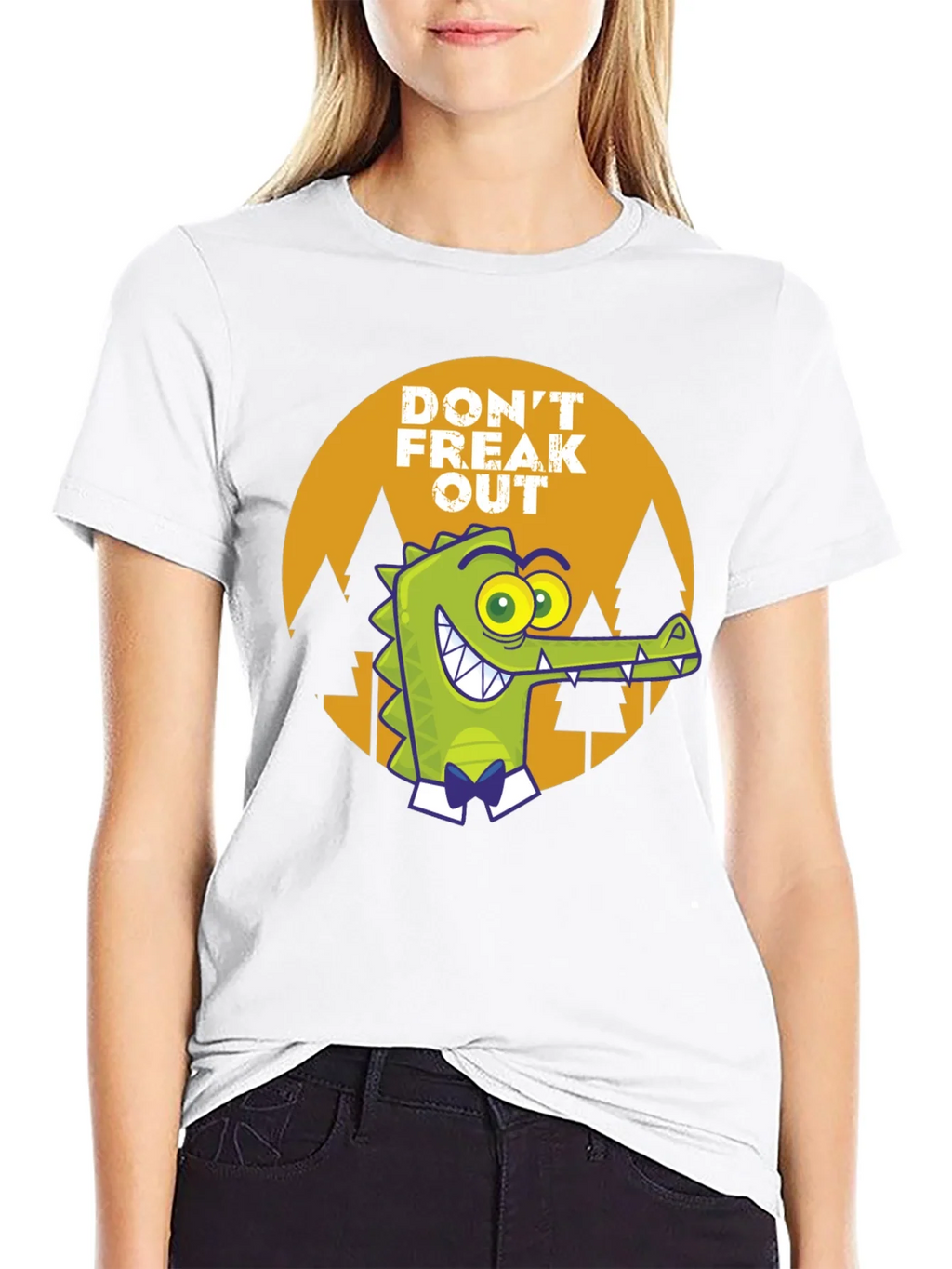 Dont Freak Out Crocodile T-Shirt product image 8