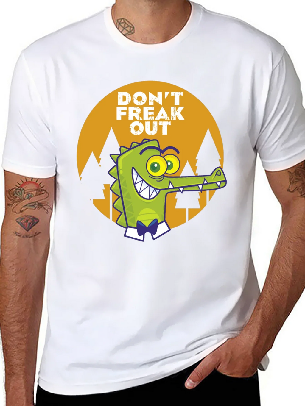 Dont Freak Out Crocodile T-Shirt product image 7