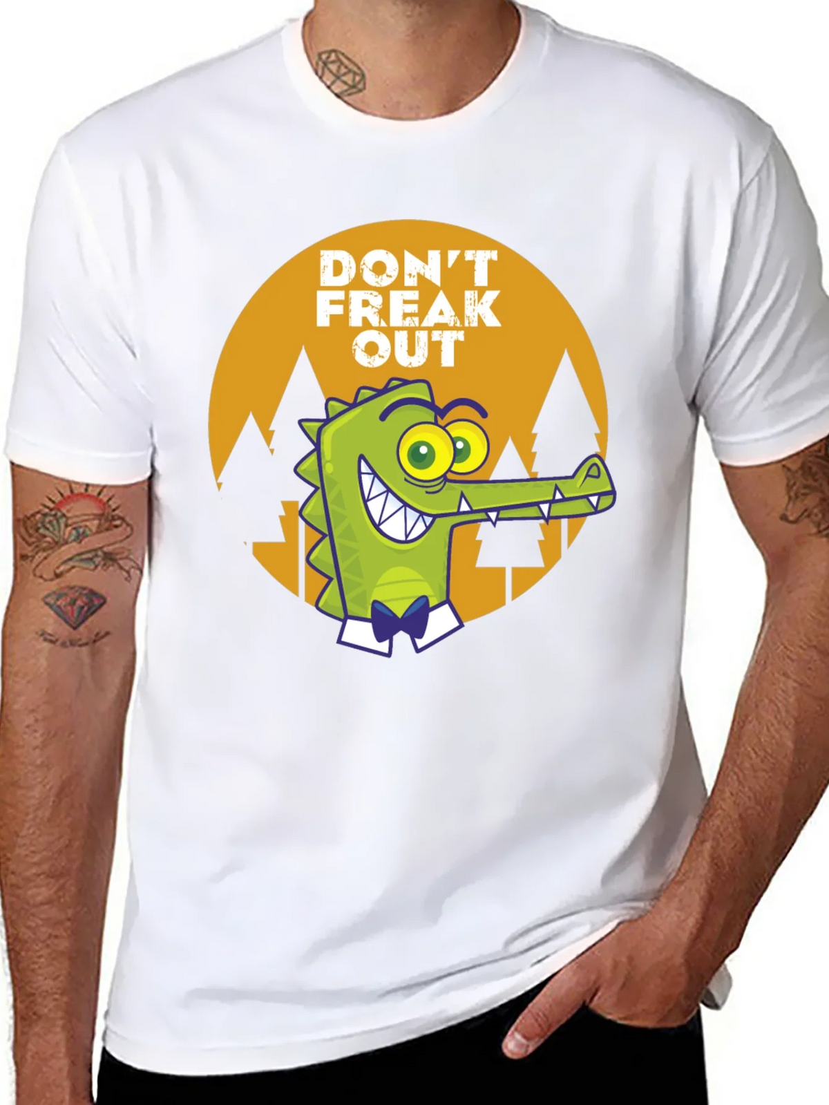 Dont Freak Out Crocodile T-Shirt product image 7