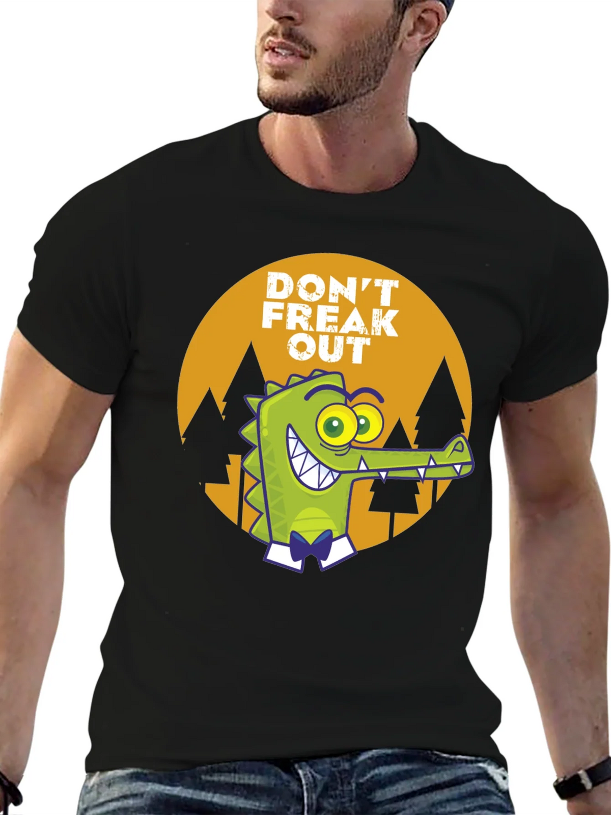 Dont Freak Out Crocodile T-Shirt product image 6