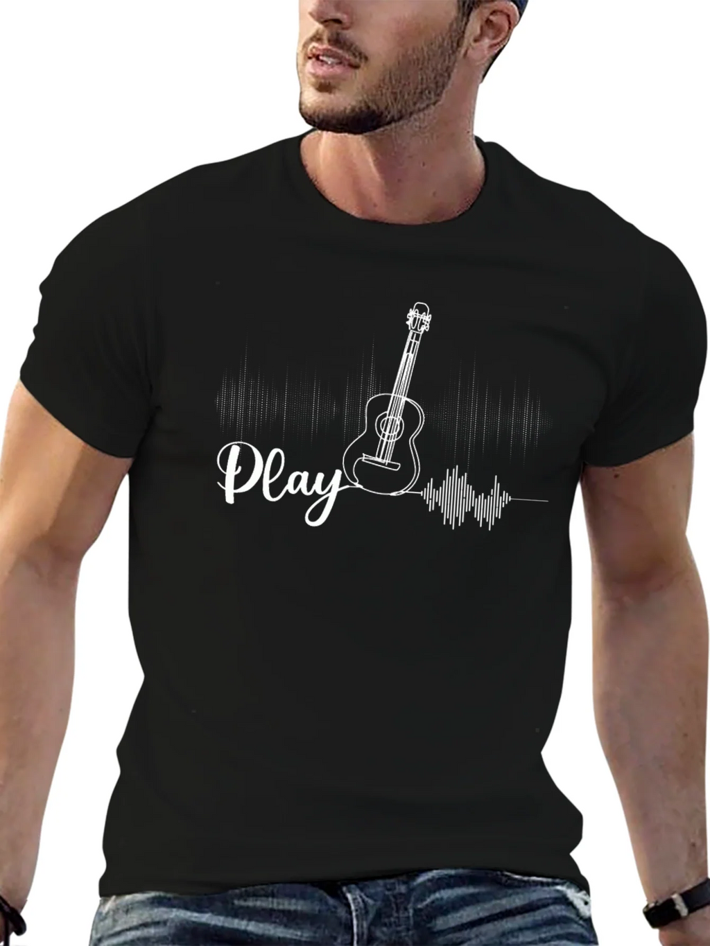Play Guitar Graphic Tee - Stylish Musicians Shirt product image 6
