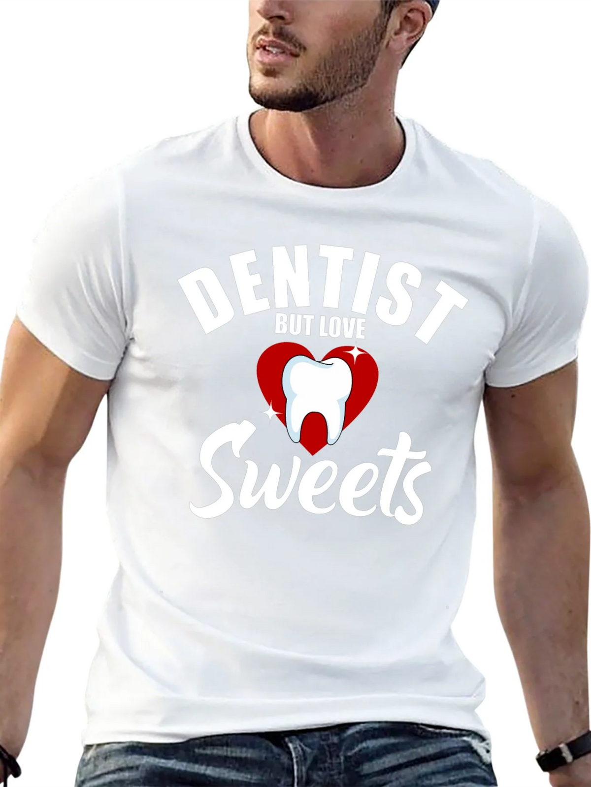 Dentist But Love Sweets Funny Graphic T-Shirt product image 12