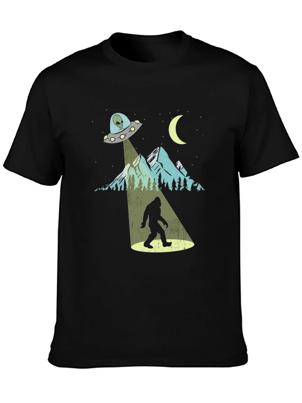UFO Bigfoot T-Shirt - Alien Abduction Tee product image 3