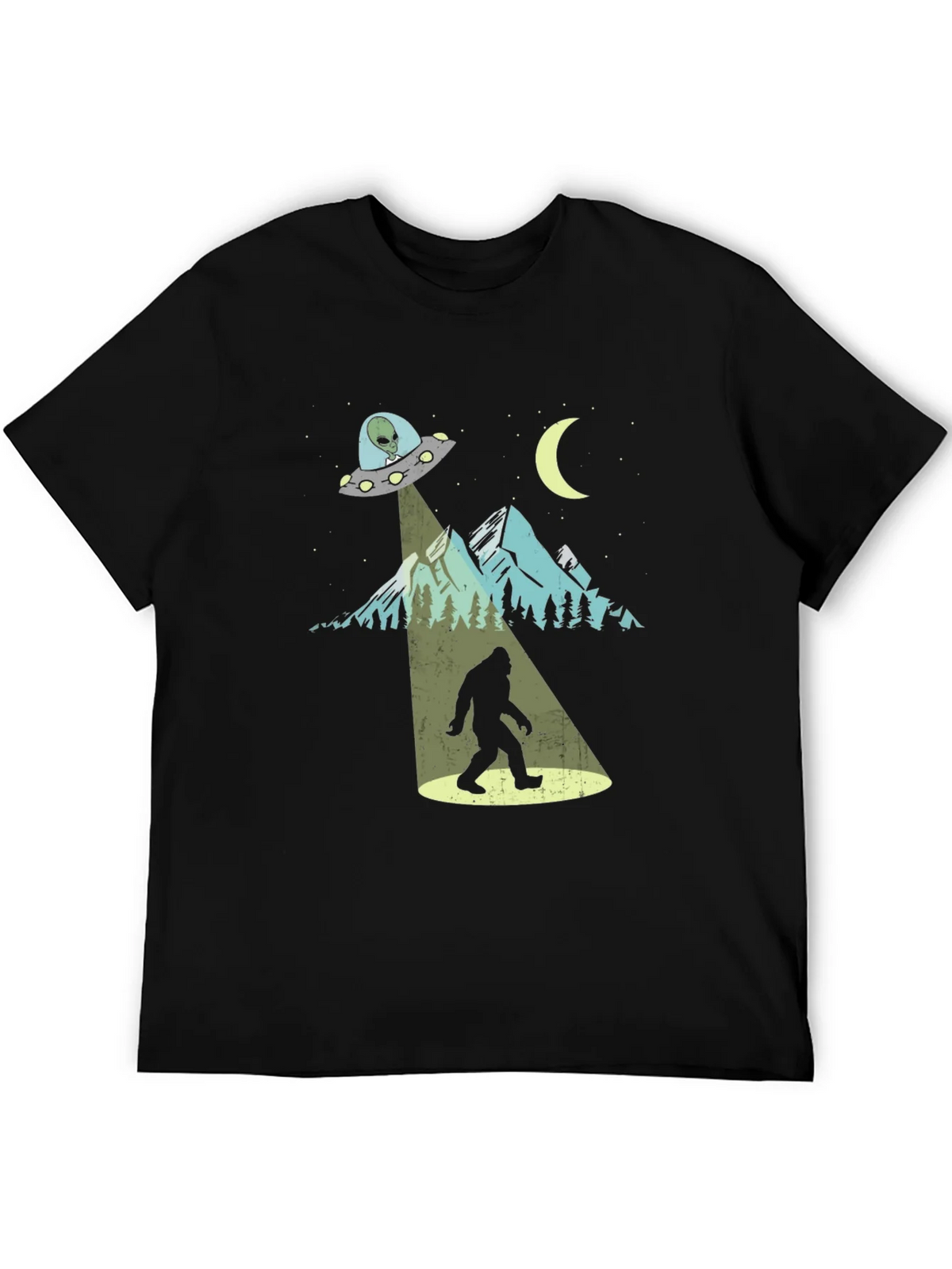 UFO Bigfoot T-Shirt - Alien Abduction Tee product image 5