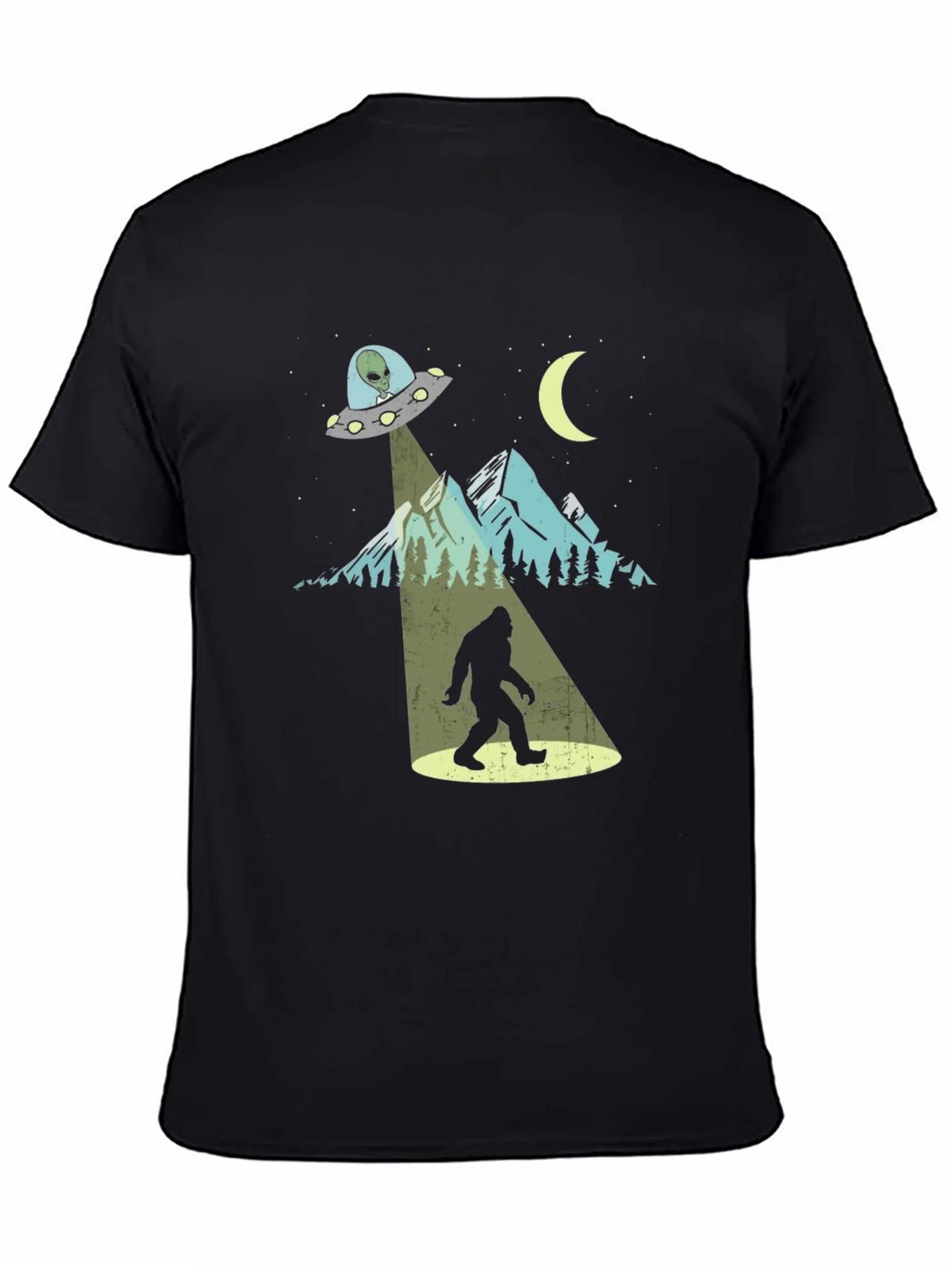 UFO Bigfoot T-Shirt - Alien Abduction Tee product image 4