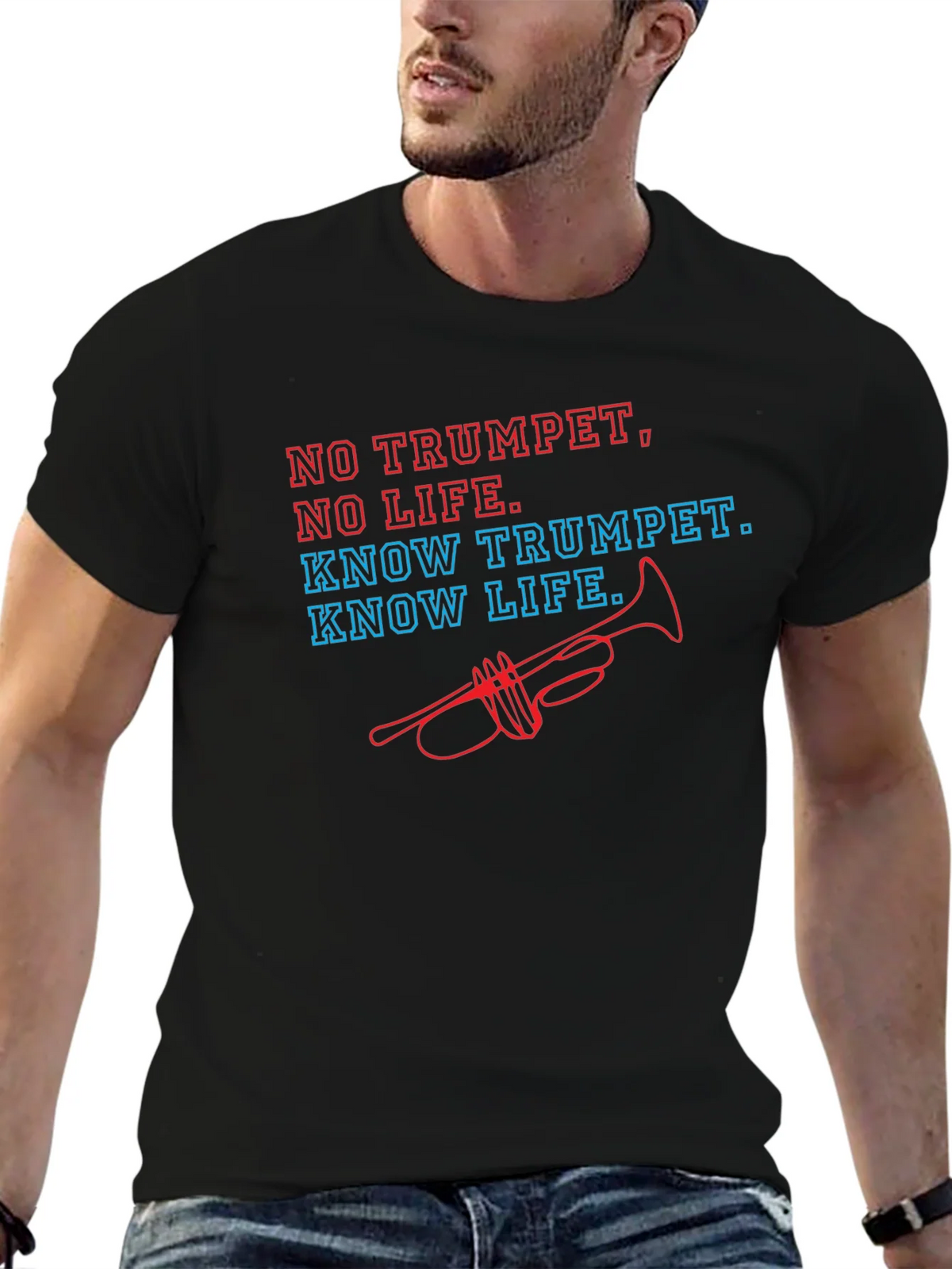Trumpet Life Graphic Tee - Music Lovers T-Shirt product image 1