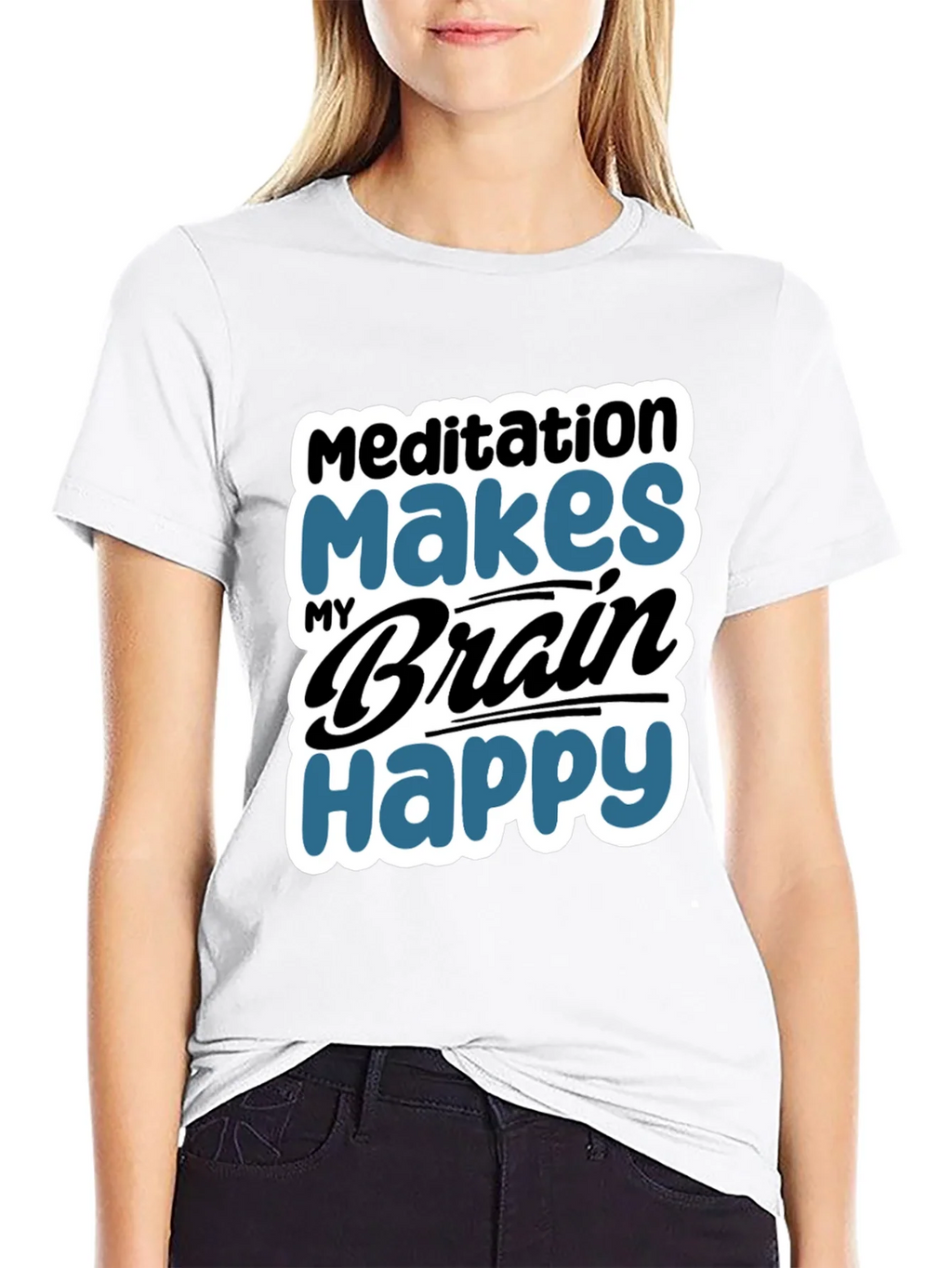 Meditation Makes My Brain Happy T-Shirt product image 8