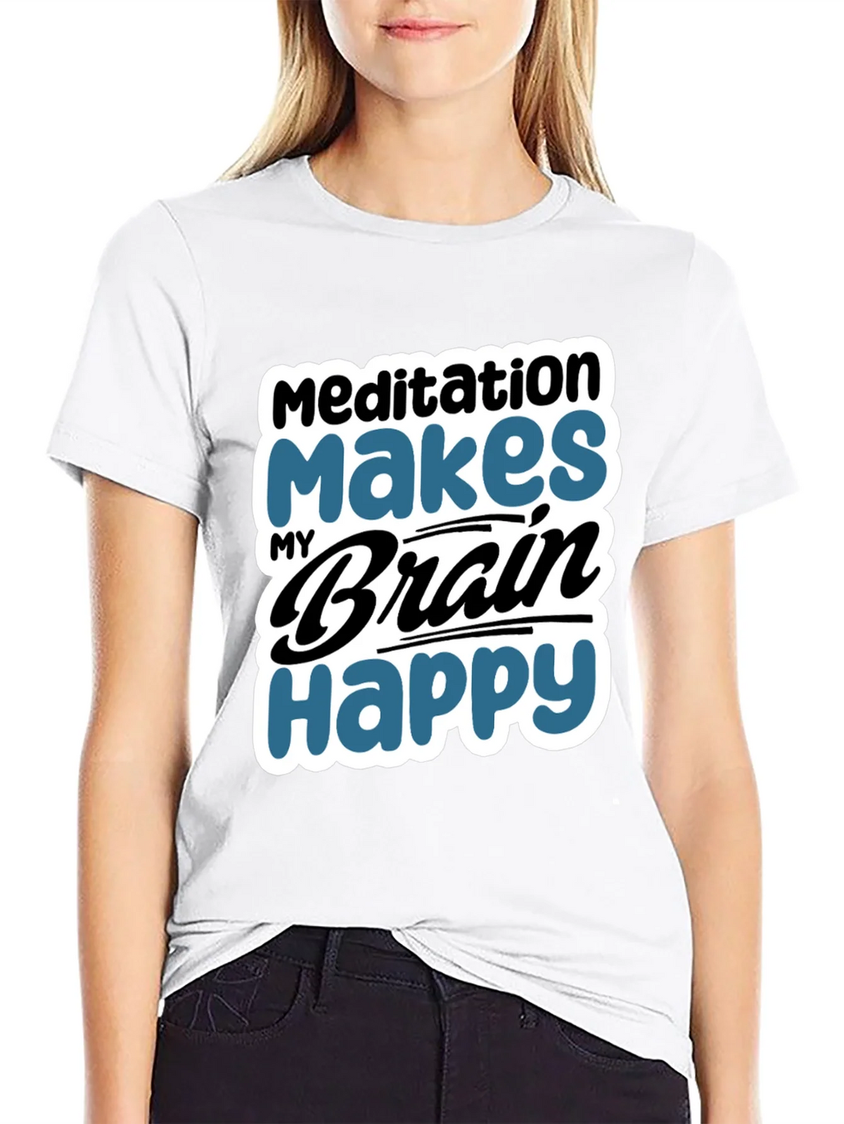 Meditation Makes My Brain Happy T-Shirt product image 8