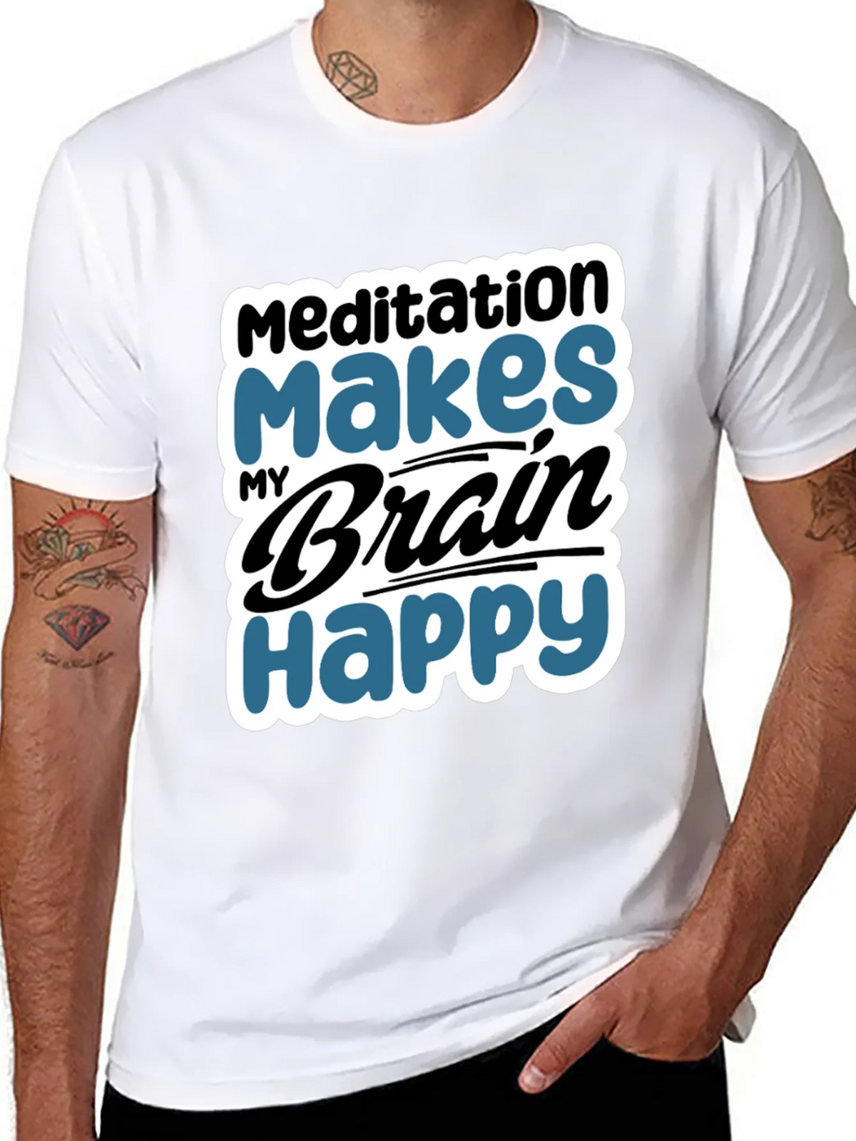 Meditation Makes My Brain Happy T-Shirt product image 7