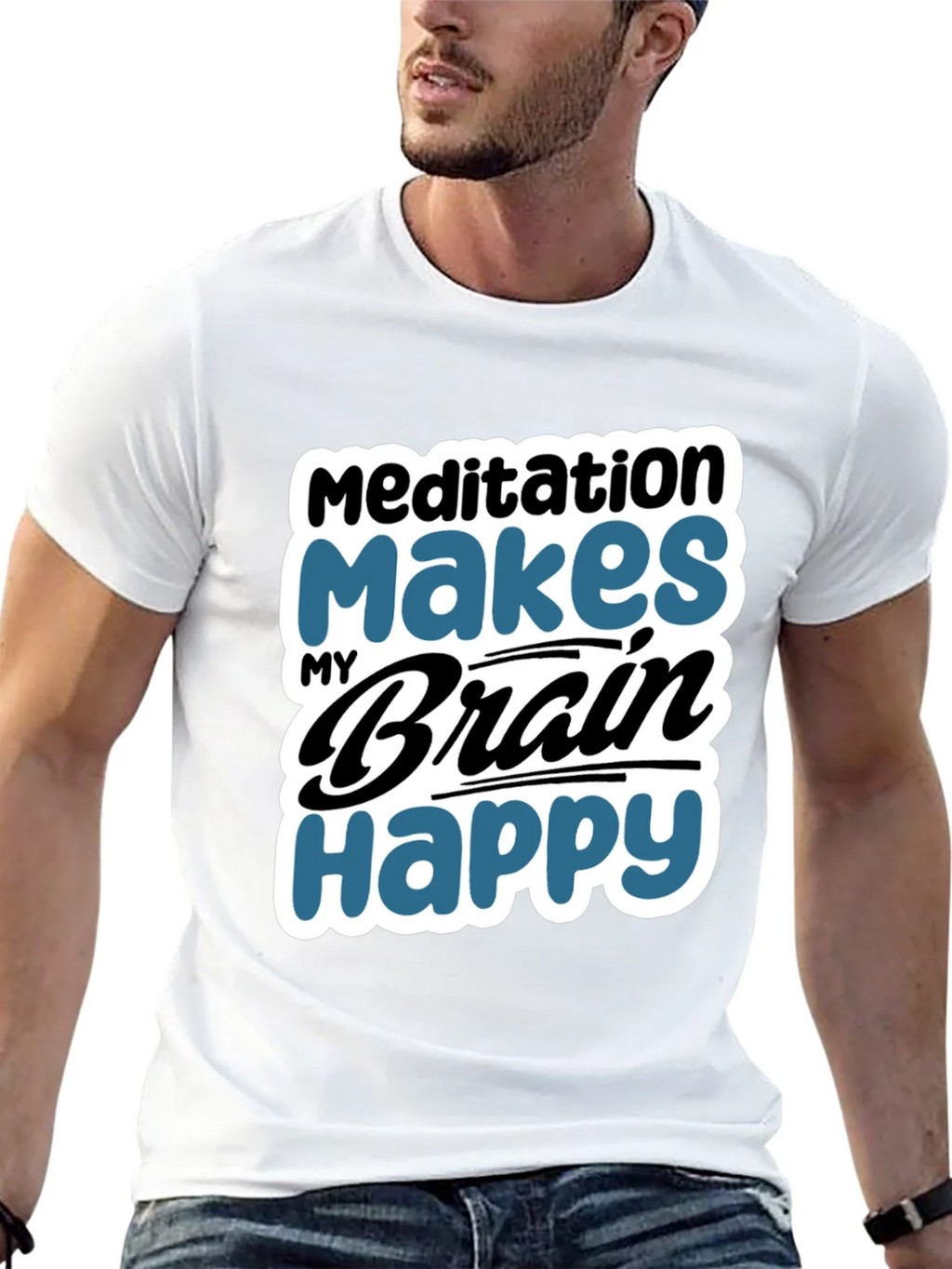 Meditation Makes My Brain Happy T-Shirt product image 12