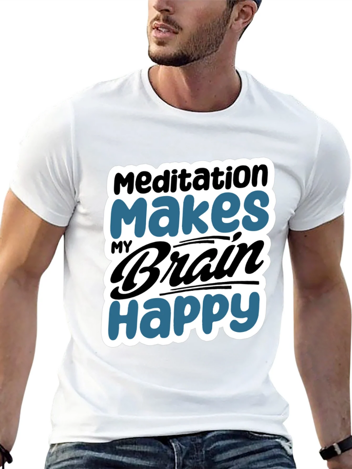 Meditation Makes My Brain Happy T-Shirt product image 12