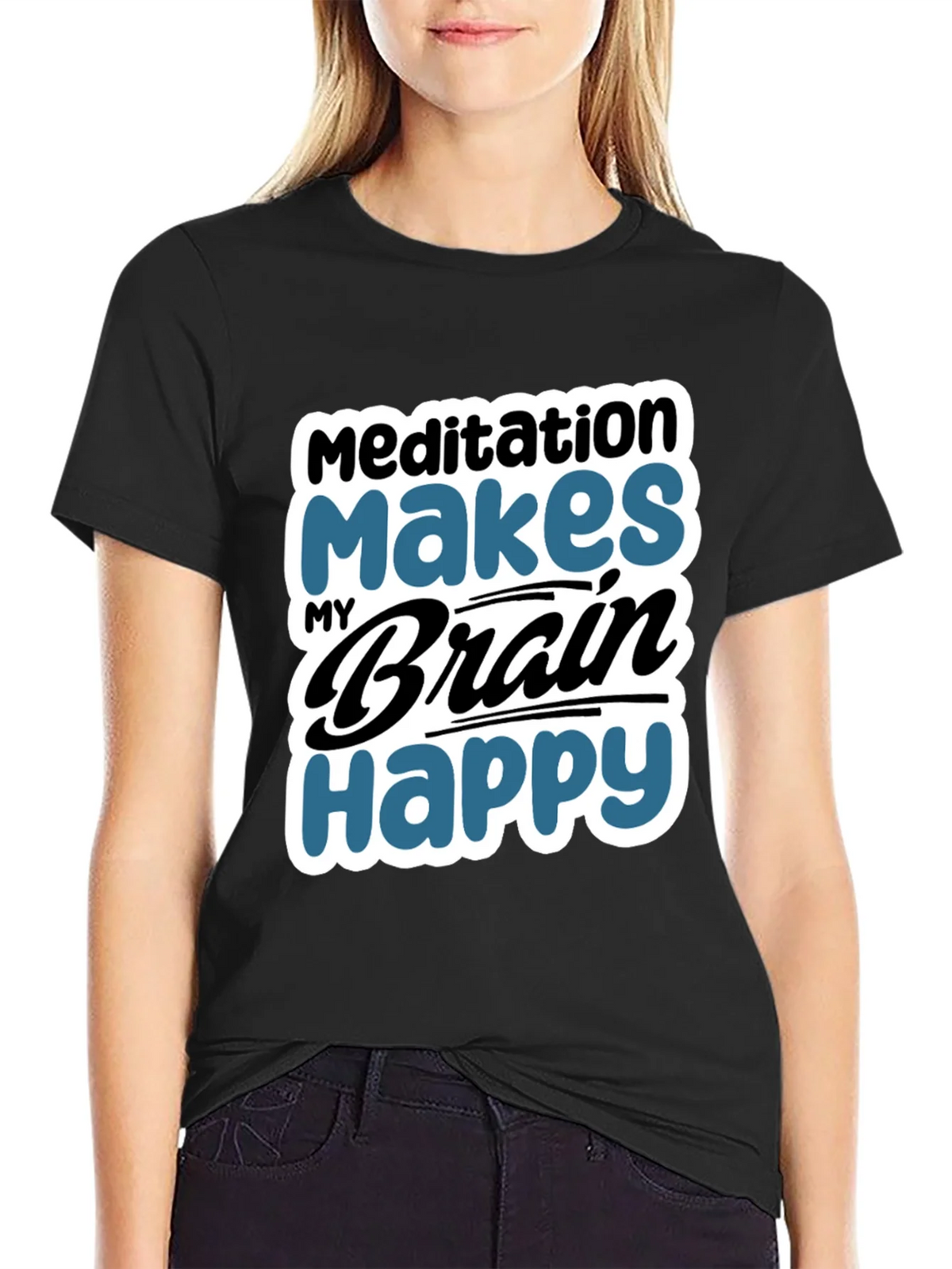 Meditation Makes My Brain Happy T-Shirt product image 2