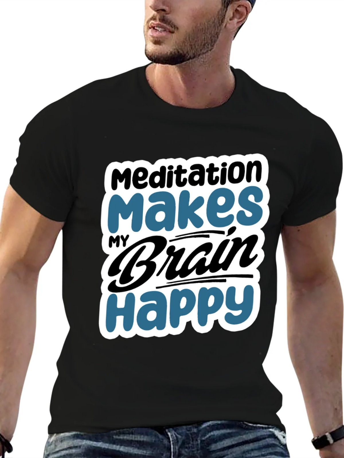 Meditation Makes My Brain Happy T-Shirt product image 6