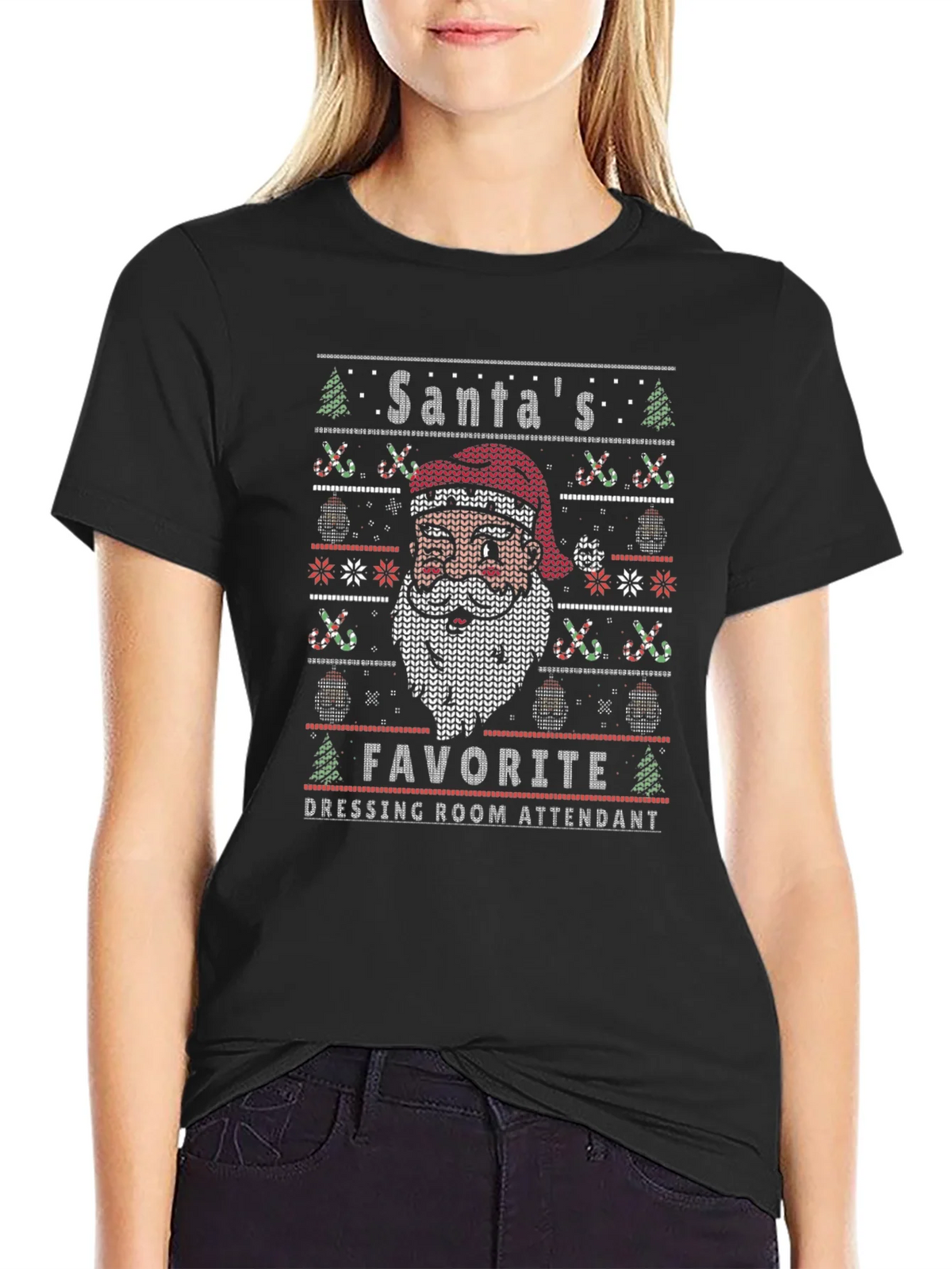 Santas Favorite Dressing Room Attendant T-Shirt product image 1