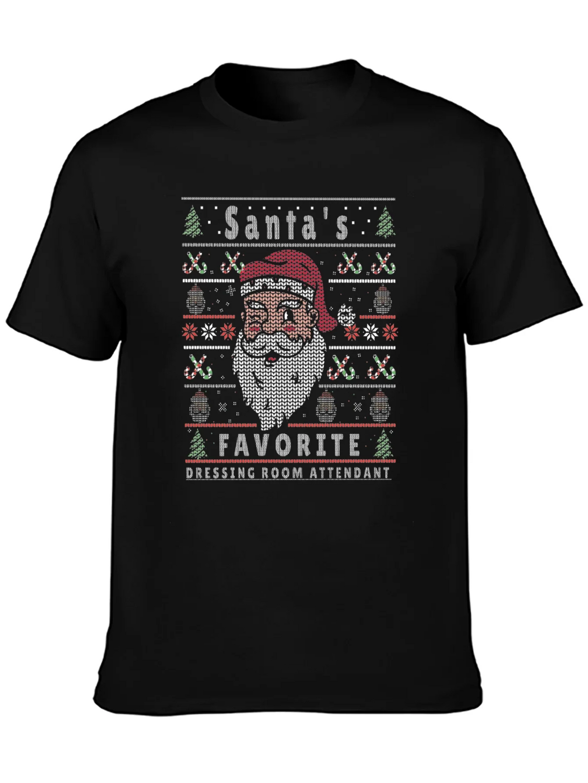 Santas Favorite Dressing Room Attendant T-Shirt product image 2