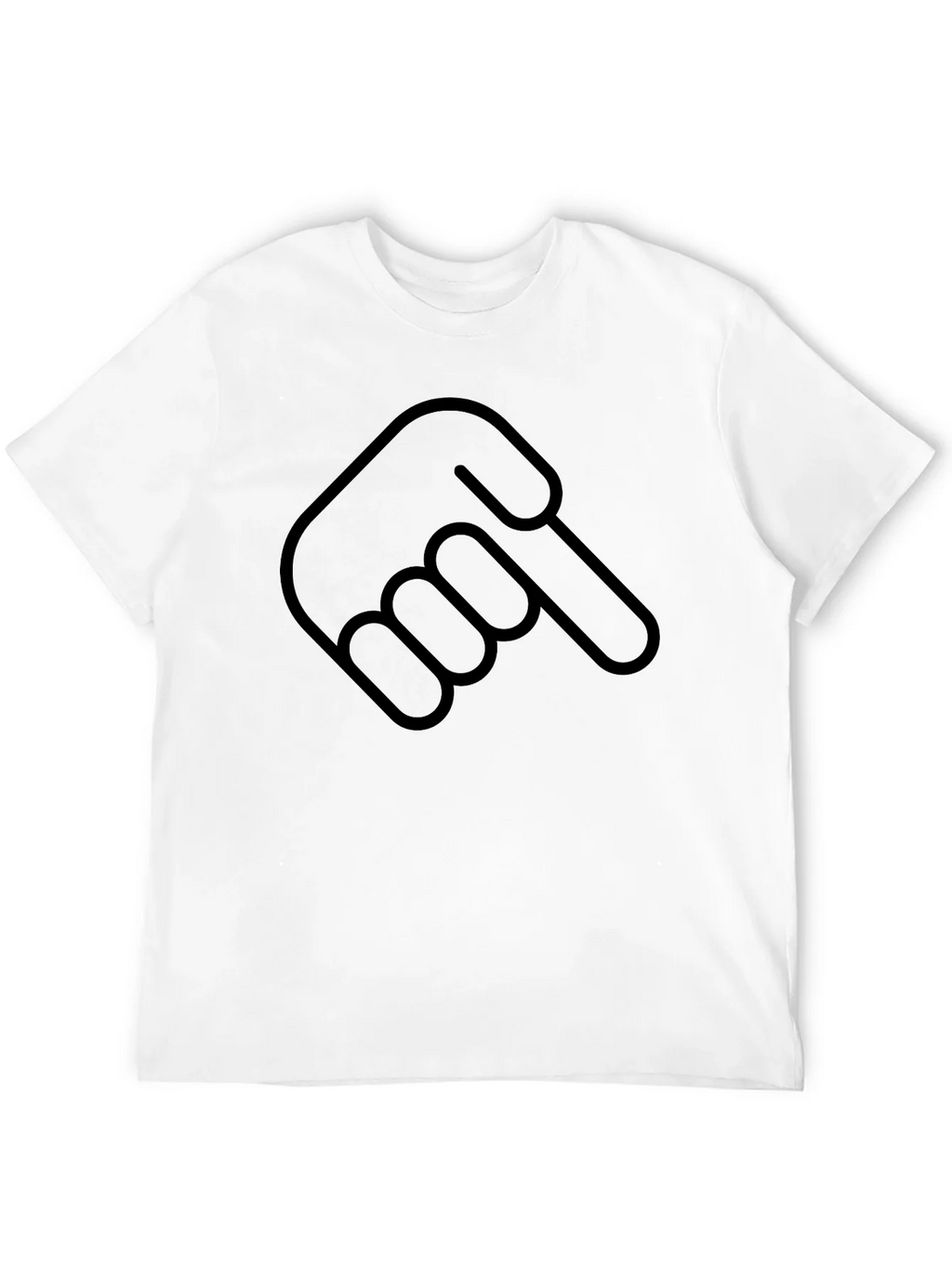Pointing Hand Graphic Tee - Soft Cotton Casual T-Shirt product image 4
