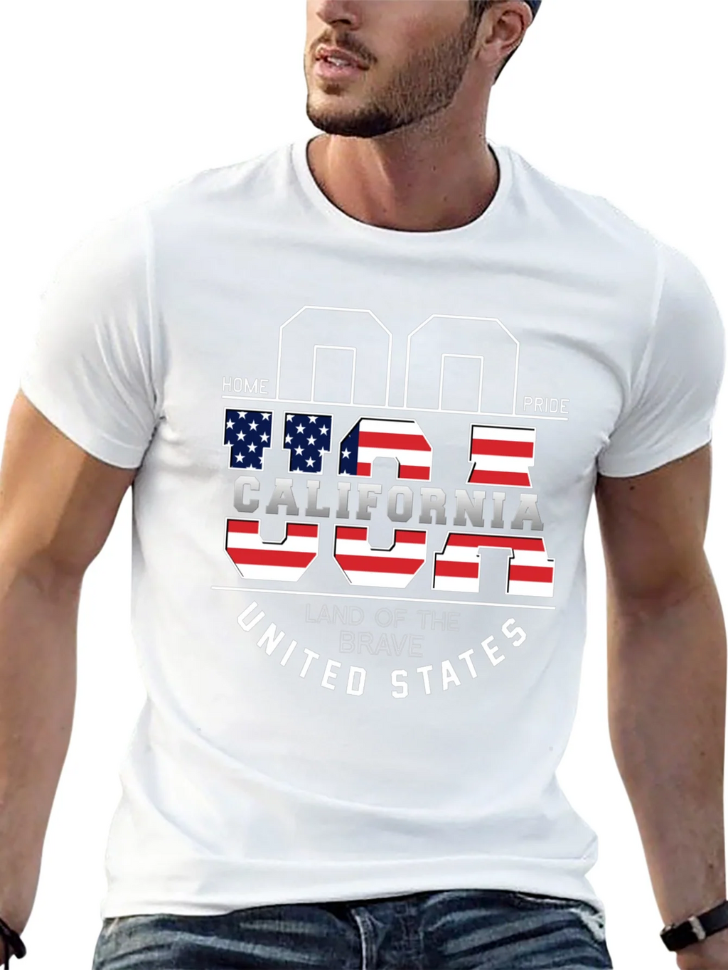 USA California Home Pride T-Shirt product image 12