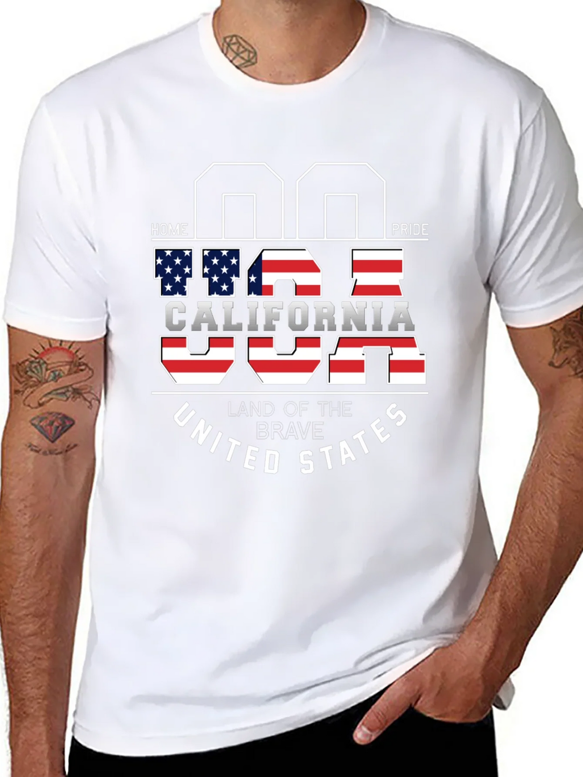 USA California Home Pride T-Shirt product image 7