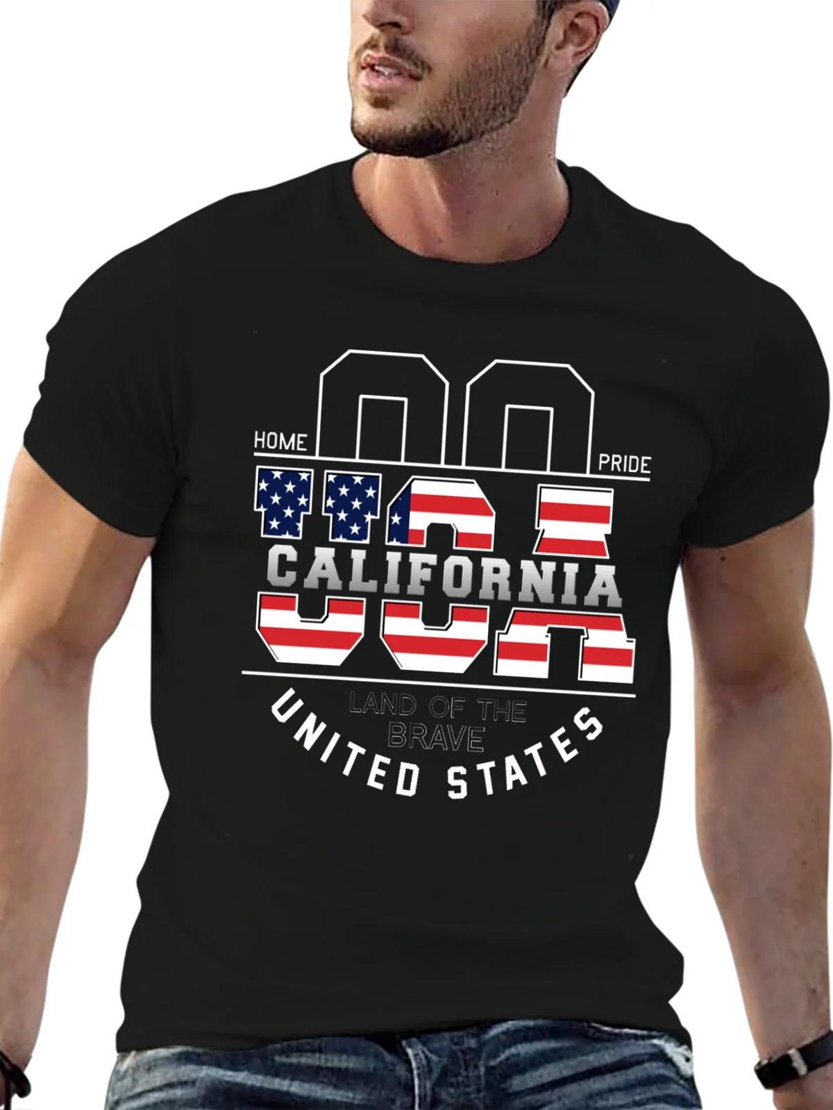 USA California Home Pride T-Shirt product image 6