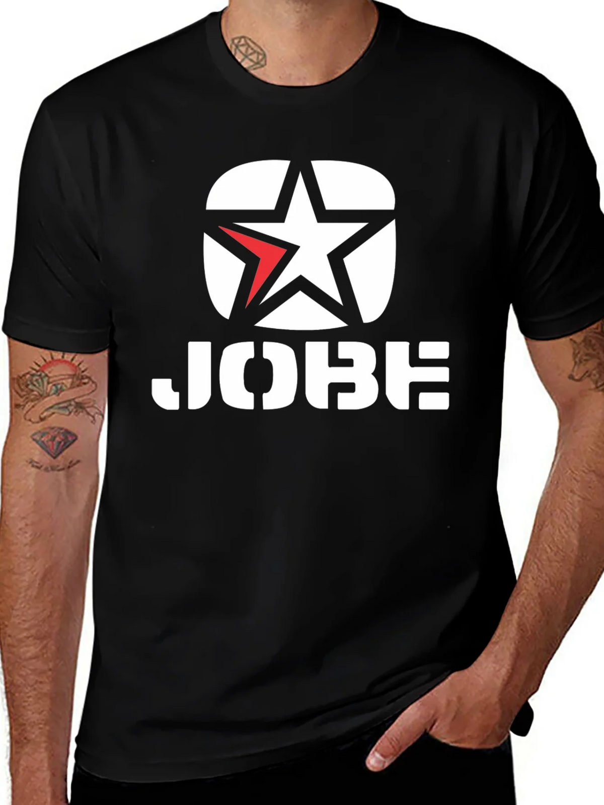 JOBE Black T-Shirt with Star Logo product image 1