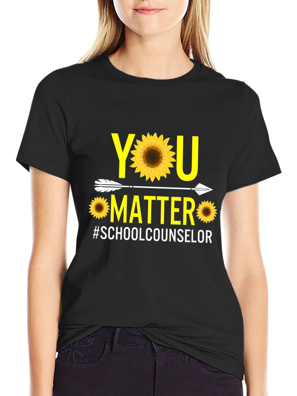 You Matter Sunflower T-Shirt | School Counselor Tee product image 2