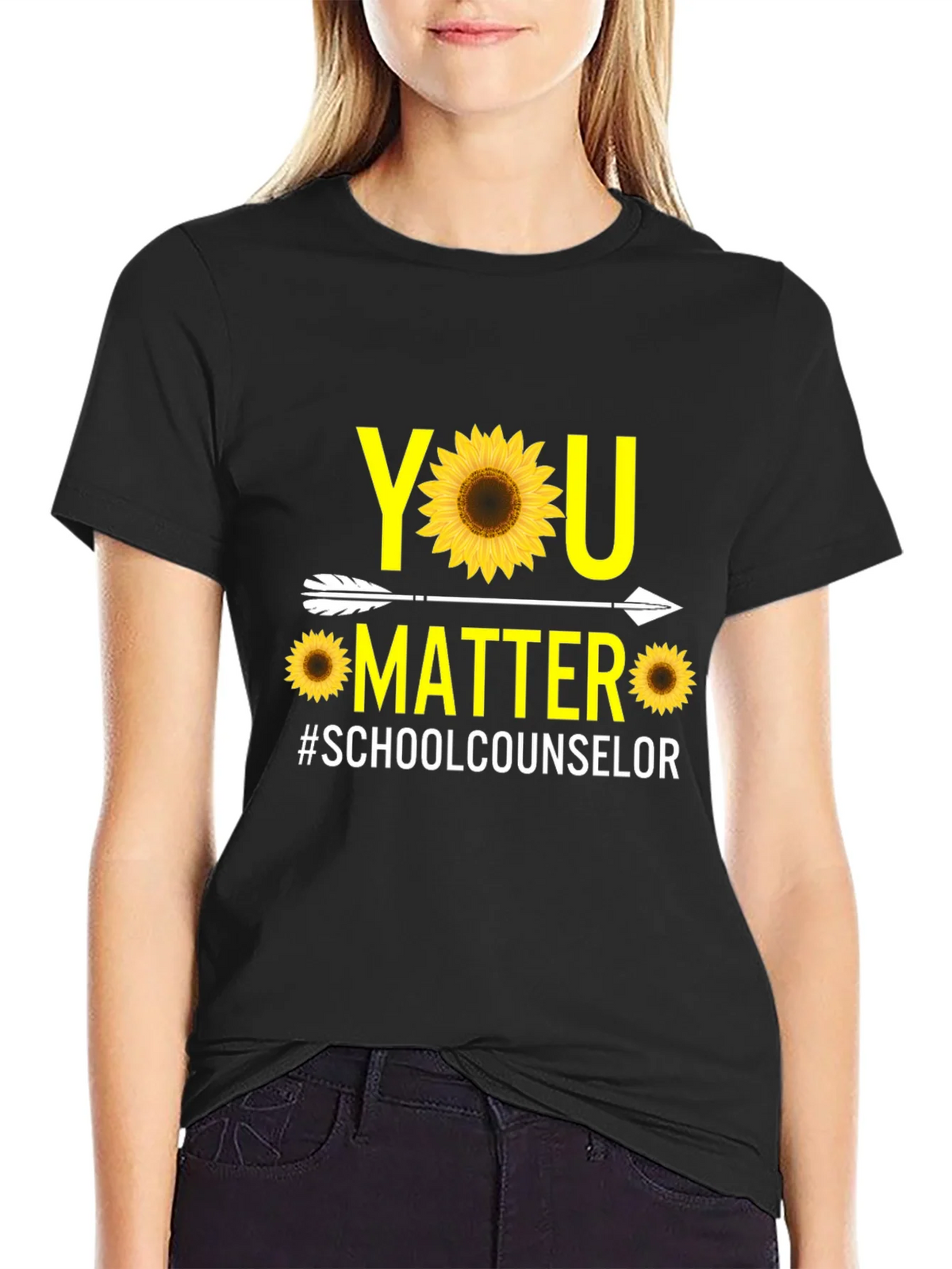 You Matter Sunflower T-Shirt | School Counselor Tee product image 2