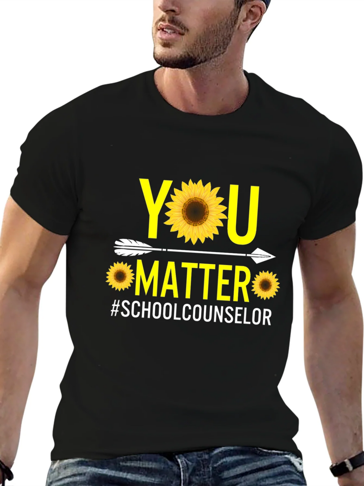 You Matter Sunflower T-Shirt | School Counselor Tee product image 6