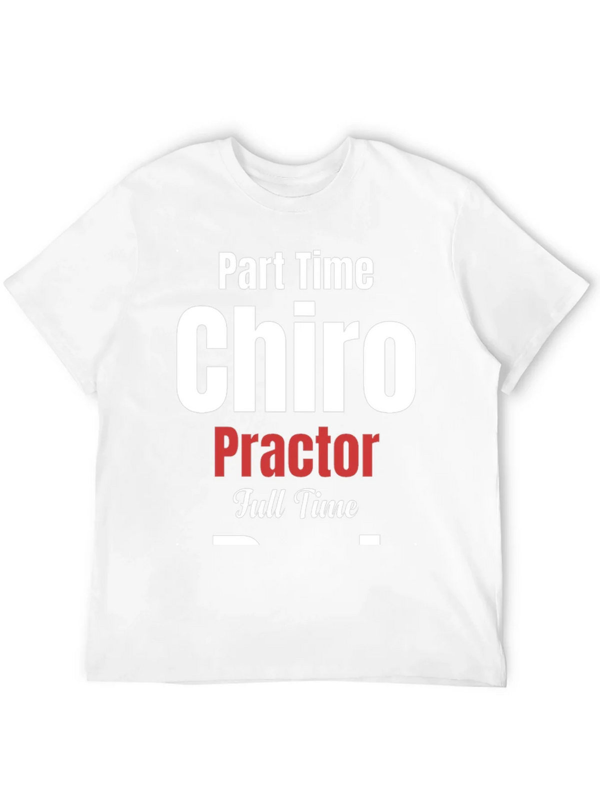 Part Time Chiro Full T-Shirt - Black product image 7