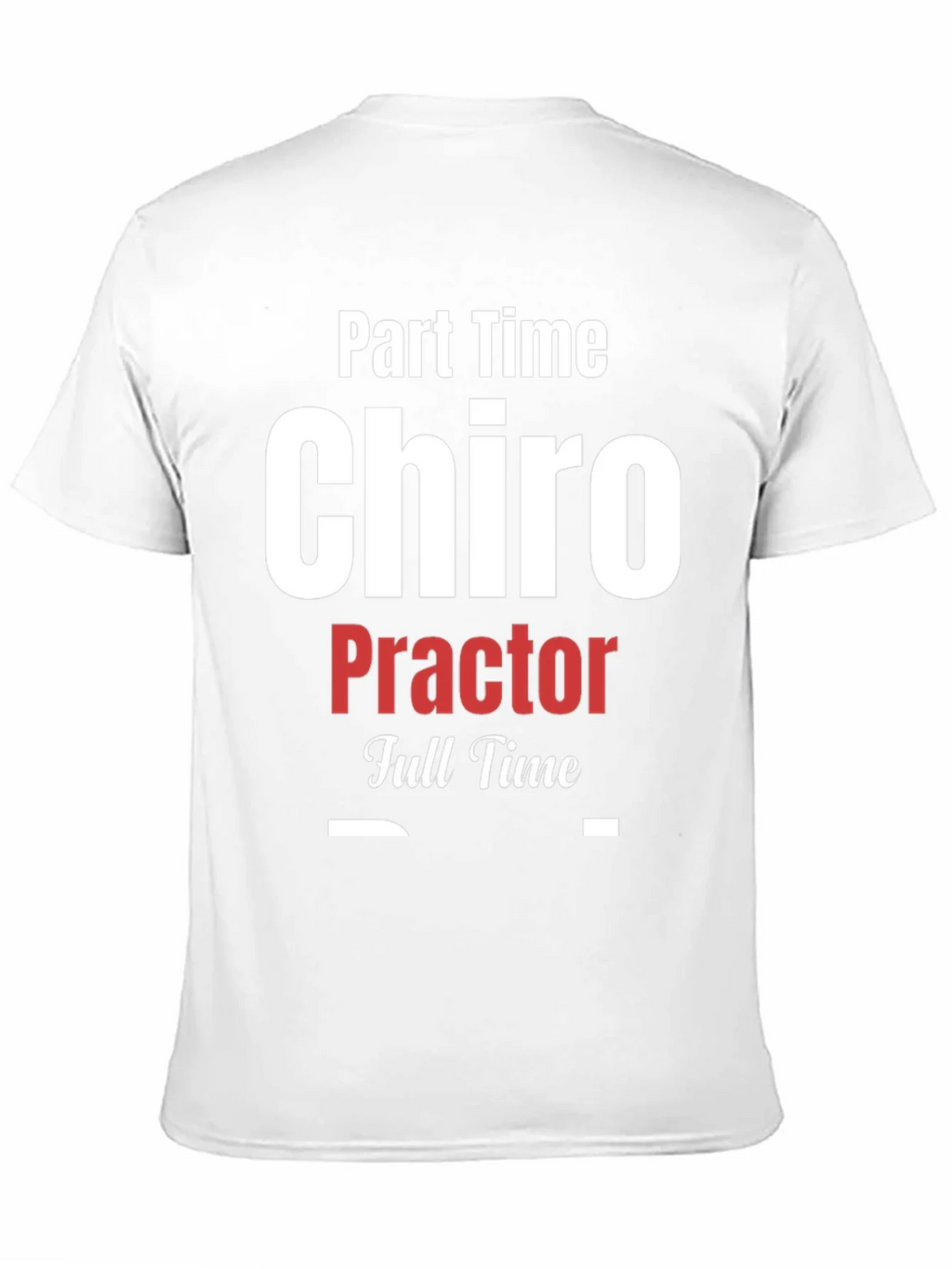Part Time Chiro Full T-Shirt - Black product image 6