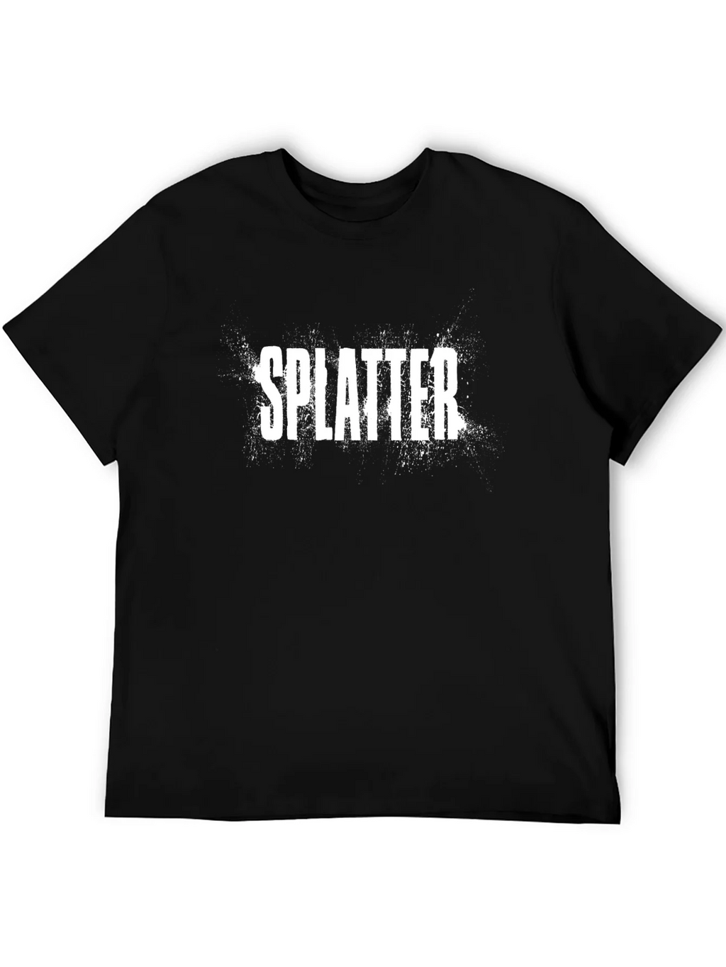Splatter Print Black T-Shirt - Casual Style product image 5