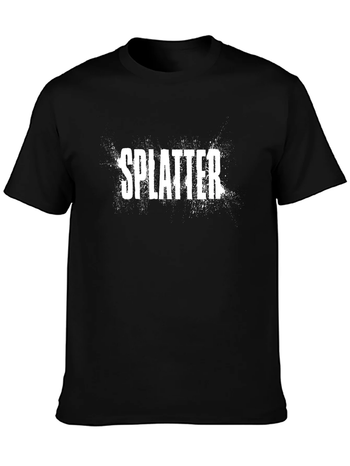 Splatter Print Black T-Shirt - Casual Style product image 3