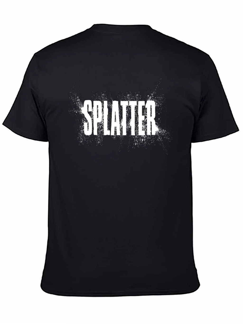 Splatter Print Black T-Shirt - Casual Style product image 4