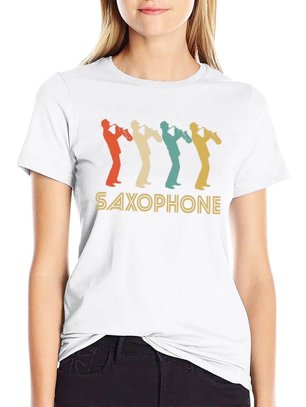 Vintage Saxophone T-Shirt - Retro Music Lover Tee product image 4