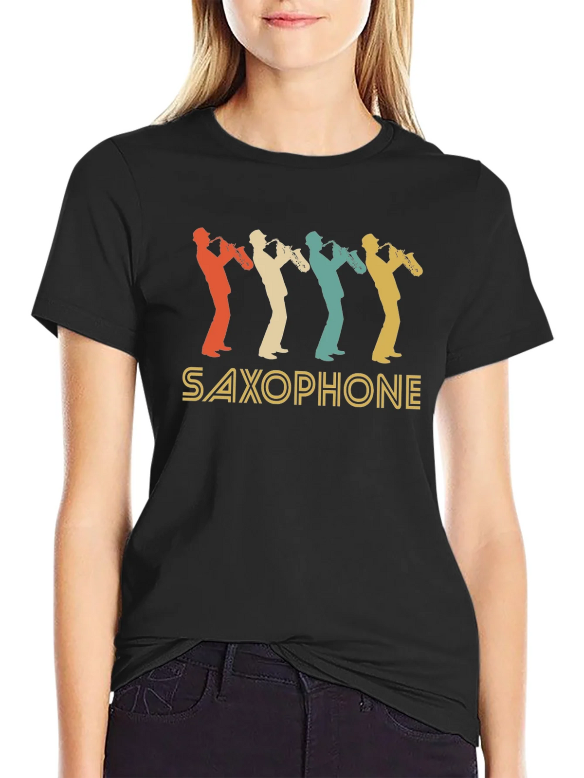 Vintage Saxophone T-Shirt - Retro Music Lover Tee product image 2