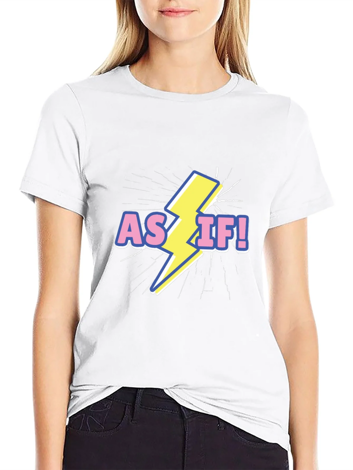 As If! Graphic T-Shirt - Black product image 8