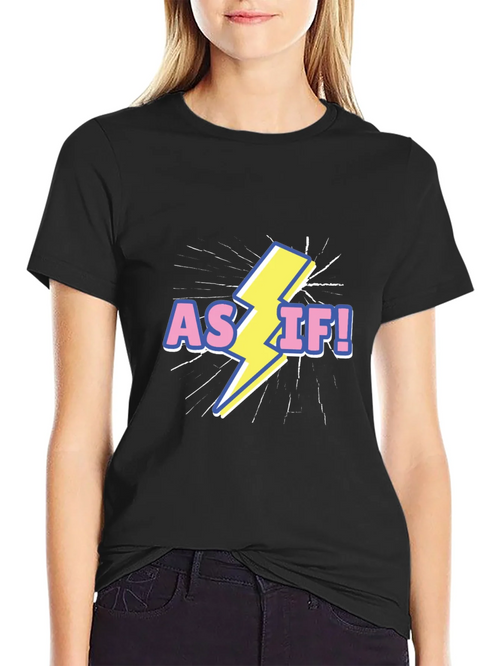 As If! Graphic T-Shirt - Black product image 2