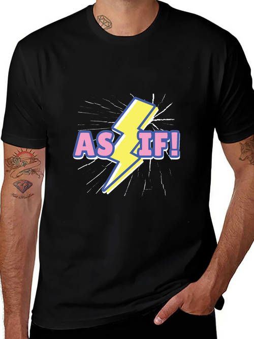 As If! Graphic T-Shirt - Black product image 1
