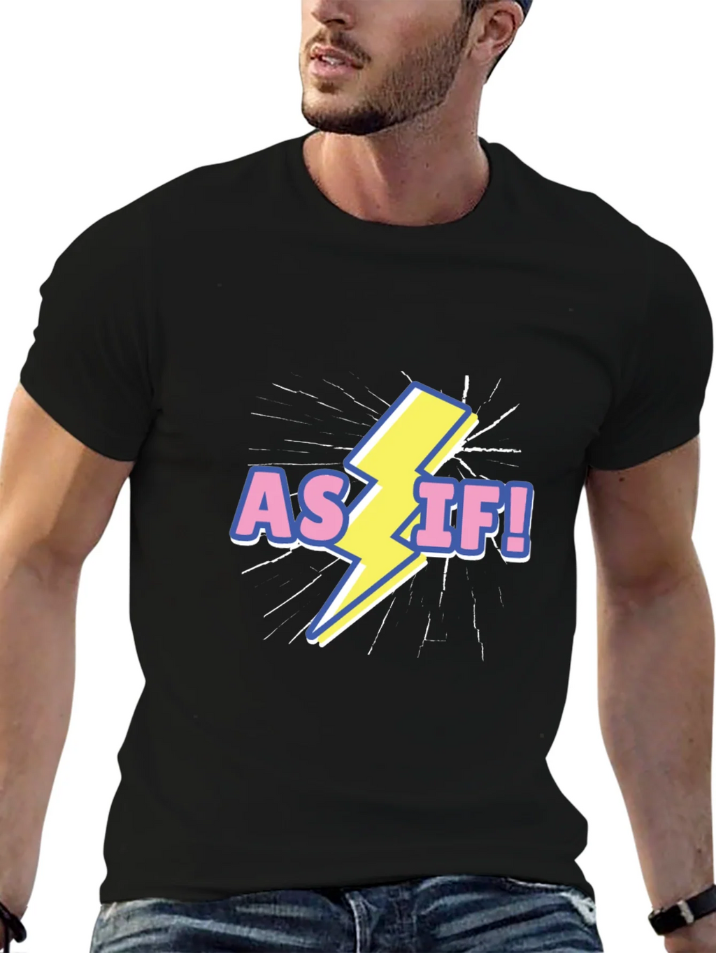 As If! Graphic T-Shirt - Black product image 6