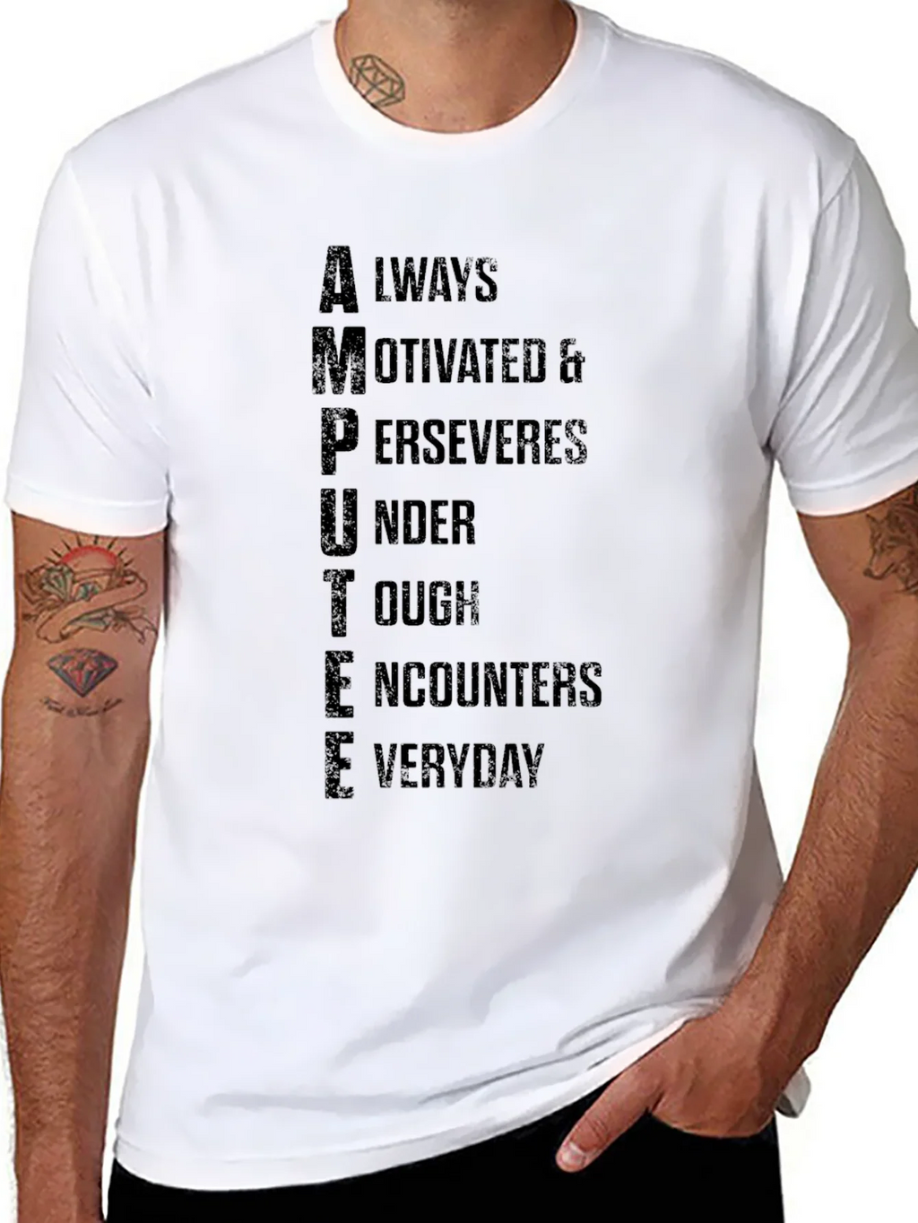 Motivational Amputee Graphic Tee product image 7
