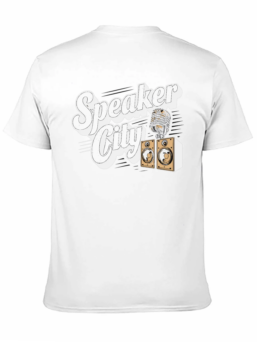 Speaker City T-Shirt - Retro Microphone Design product image 10