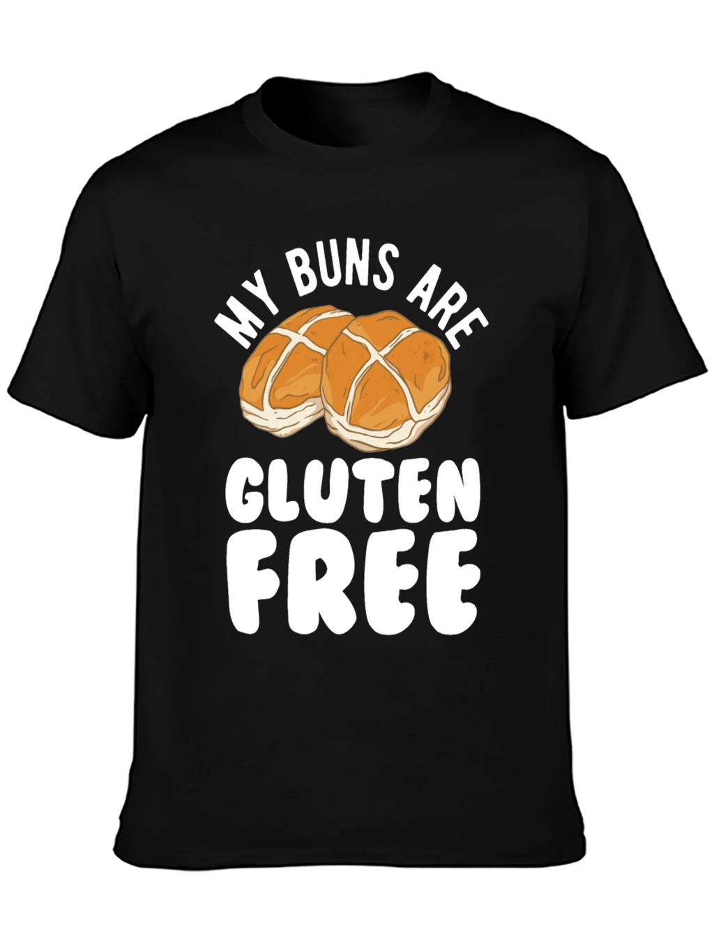 Funny Gluten Free Buns Graphic T-Shirt product image 2