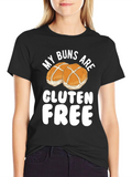 Funny Gluten Free Buns Graphic T-Shirt product image 1