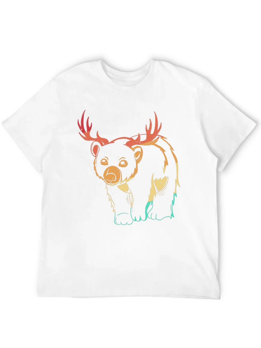 Bear with Antlers Graphic Tee - Black product image 11