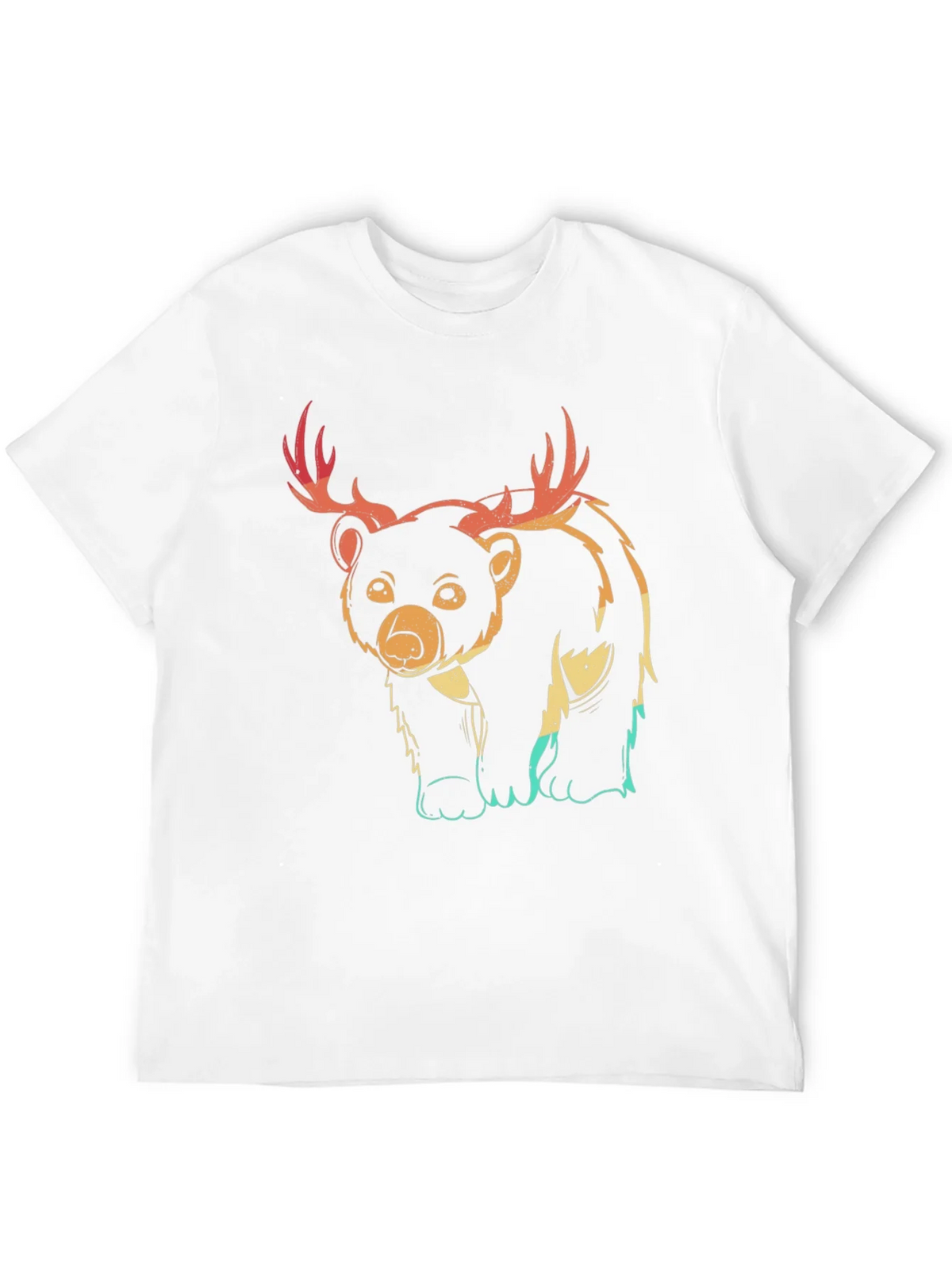 Bear with Antlers Graphic Tee - Black product image 11