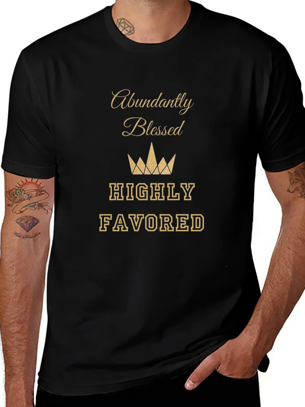 Abundantly Blessed T-Shirt - Highly Favored Tee product image 1