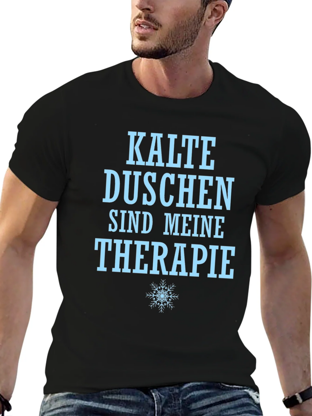 Funny Cold Shower Therapy T-Shirt product image 6